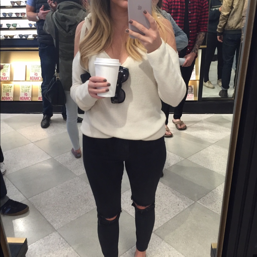 Black top shop jeans